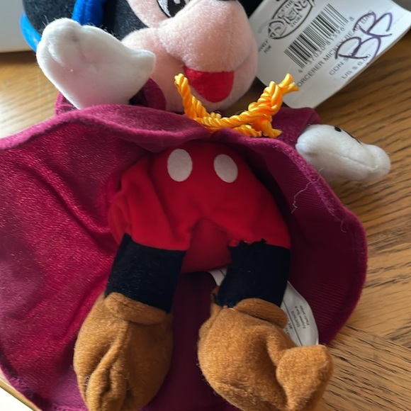 Disney Store Sorcerer Mickey Bean Bag Plush Stuffed Animal Toy 9” - Picture 3 of 4